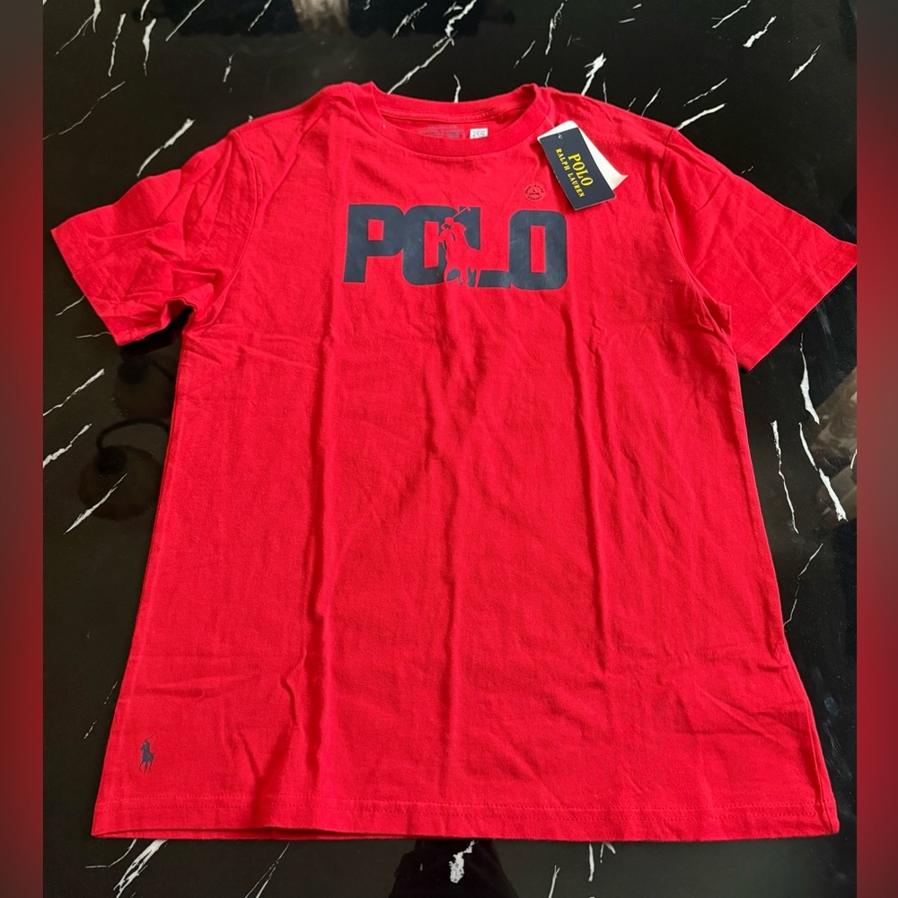Polo by Ralph Lauren Red T-Shirt Kids 14-16 L